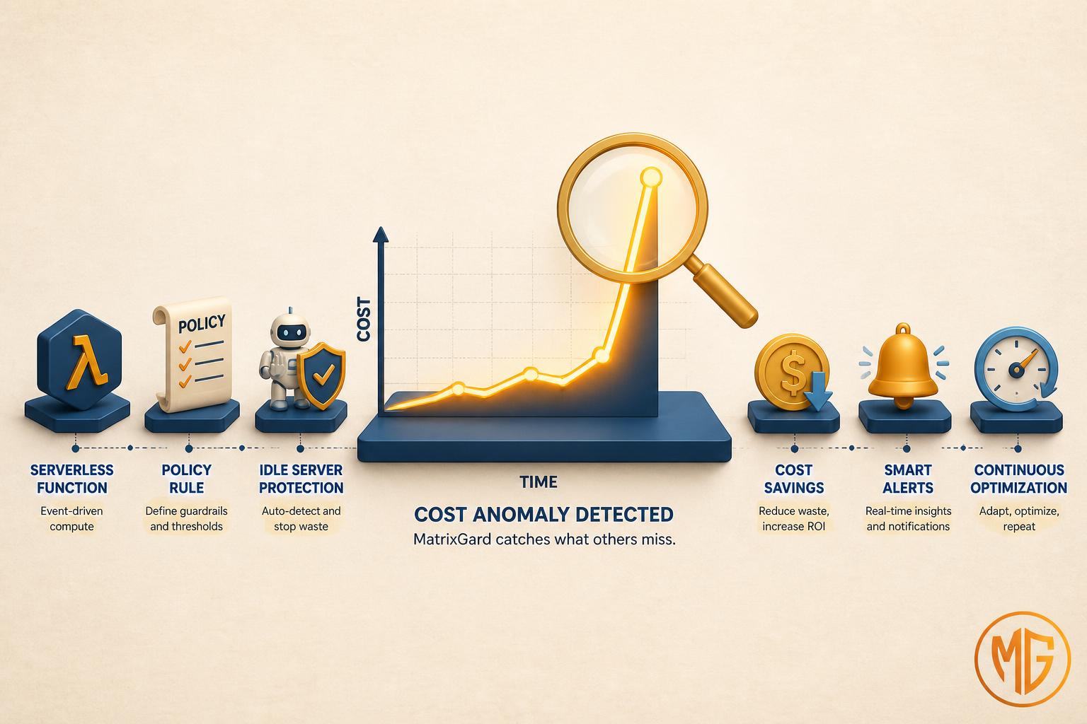 Illustration for Cloud Cost Anomaly Detection: A Free Pipeline with Cloud Custodian and Lambda, covering Cloud Costs, FinOps, AWS