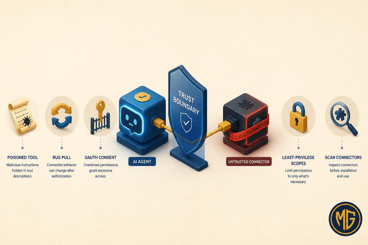 Illustration for MCP Server Security in 2026: Why Every Agent Connector Is Untrusted, covering Cloud Security, DevSecOps, AI Tools